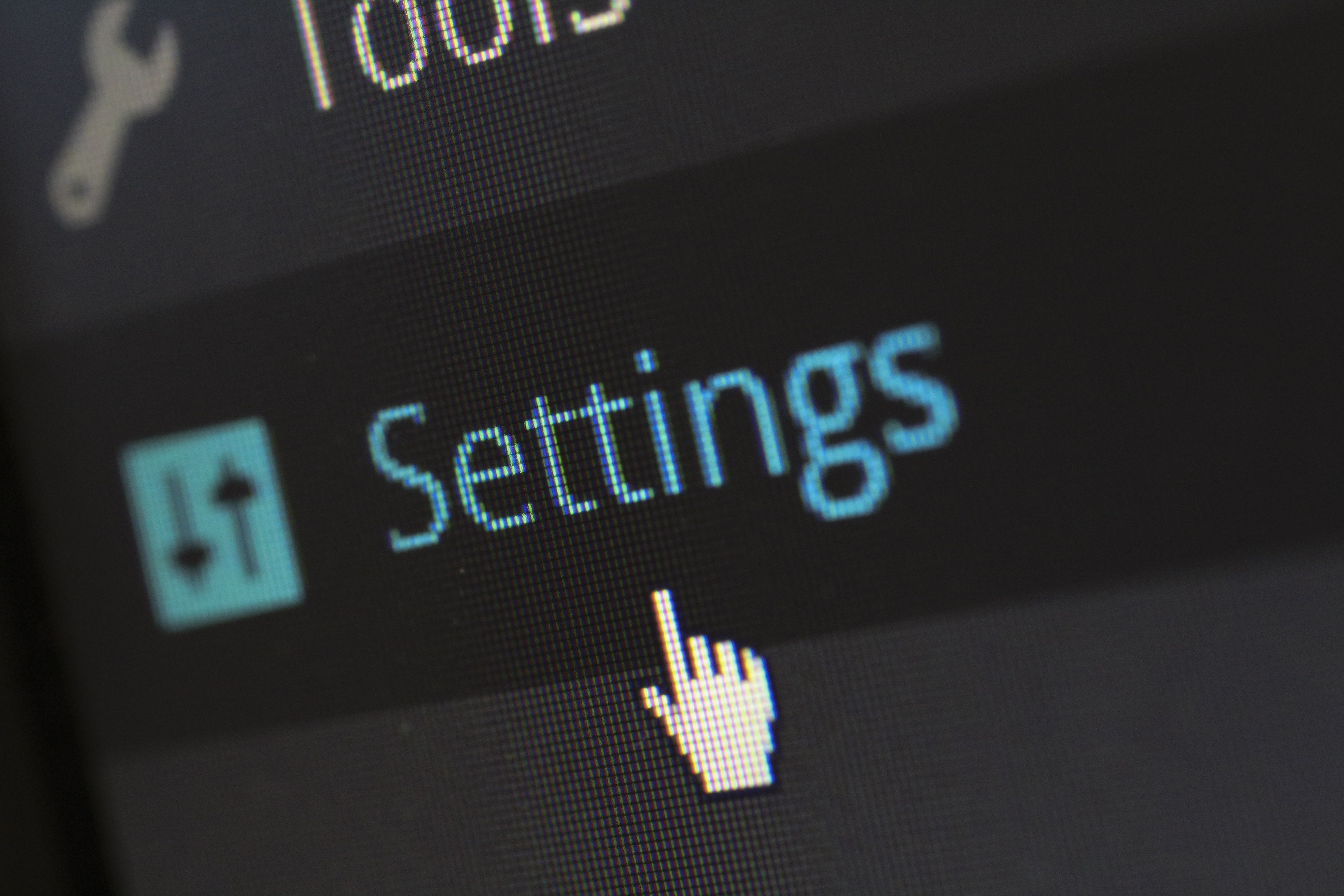 An image showing part of the WordPress interface for the settings section.
