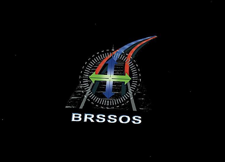 A logo concept for BROSSOS on a black background.